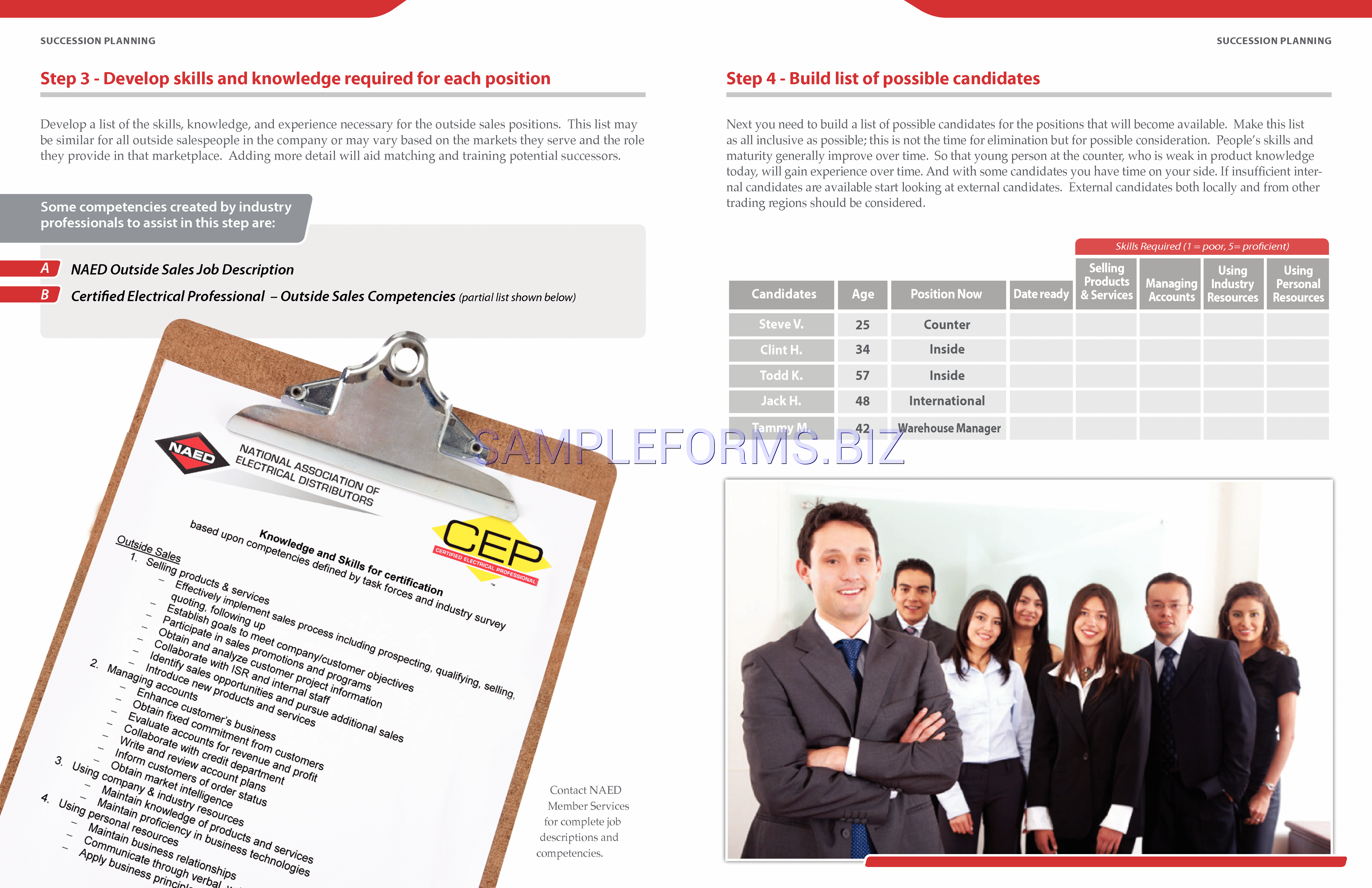 Preview free downloadable Succession Planning Template 3 in PDF (page 3)